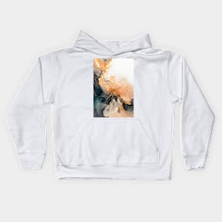 Spring Sunshine - Abstract Alcohol Ink Art Kids Hoodie